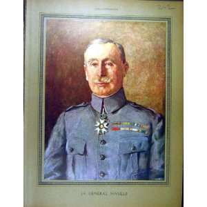  1916 Portrait General Nivelle Ww1 War French Print