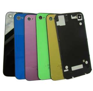 Black Glass Back Housing Cover Assembly With Bezel Frame for iPhone 4S 