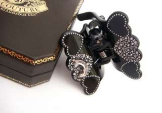 Auth Juicy Couture Pave Heart Claw Clip Hair Accessories  
