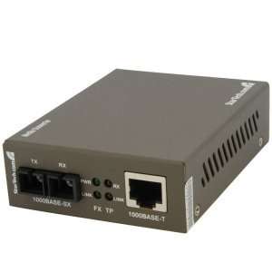  1000 Mbps Gigabit Multi Mode Fiber Ethernet Media Converter SC 550m 