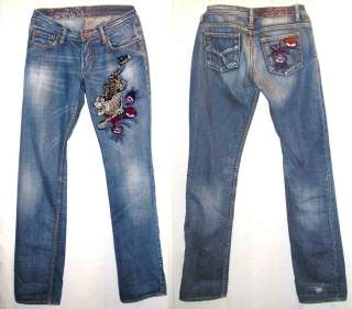 KAPORAL PANTHER JEANS NWOT MSRP $375 INTENSE EMBROIDERY FACTORY 