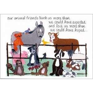  Pet Sympathy Card   Our Animal Friends Teach Us Health 