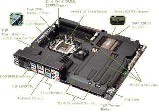 ASUS Sabertooth Z77 LGA 1155 ATX Intel Motherboard  
