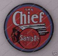 Santa Fe Chief Railroad Porcelain Magnet #18 1166  