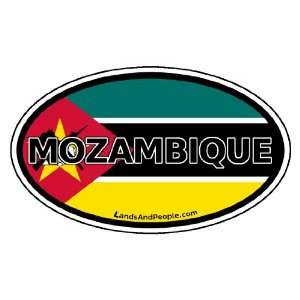  Mozambique Flag Africa State Car Bumper Sticker Decal Oval 