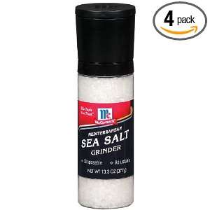McCormick Mediterranean Sea Salt Grinder, 13.3 Ounce (Pack of 4 