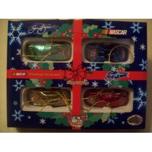  Team Caliber Nascar Sam Bass Christmas 4 car Ornament set 