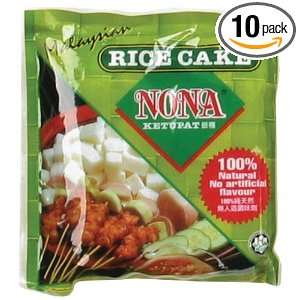 Nona Rice Cake (Ketupat), 9 Ounce Packages (Pack of 10)  