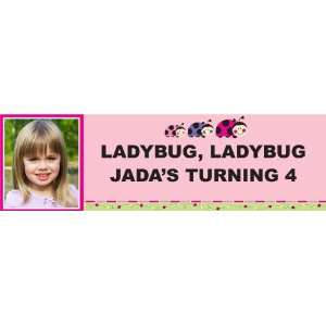  Ladybugs Oh So Sweet Personalized Photo Banner Standard 