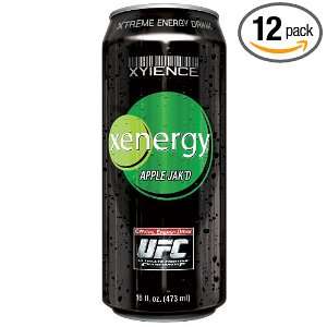  Xenergy Xtreme Energy Drink, Apple Jakd, 16 Ounce Cans 