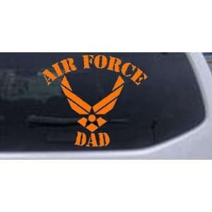 Air Force Dad Military Car Window Wall Laptop Decal Sticker    Orange 