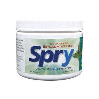 Xlear   Spry Chewing Gum   Spearmint 100 count jar by Xlear