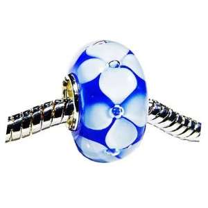  Hidden Gems (S164) Sterling Silver Single Core Glass Bead 