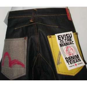  Evisu Leather Gull Jeans Size 40