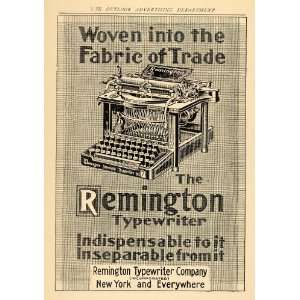   Fabric Office Typing Trade   Original Print Ad