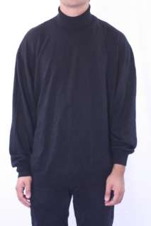XXL NWT Toscano Black Pullover Turtle Neck Long Sleeve Sweater 10000TA 