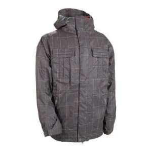 686 Smarty Arctic 3 In 1 Jacket   Mens Gunmetal Chambray Plaid, L 