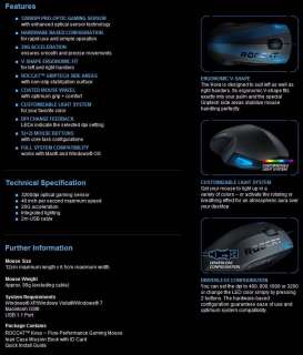 ROCCAT KOVA Wired Optical Gaming Mouse *SEALED* 3200dpi  