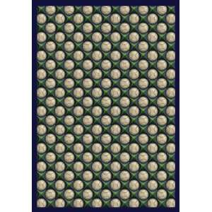   in. 100 Pct. STAINMASTER Nylon Machine Tufted  Cut Pile Sports Rug