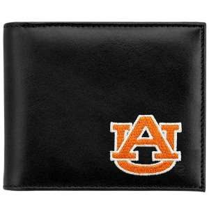  Auburn Tigers Black Leather Embroidered Billfold Wallet 