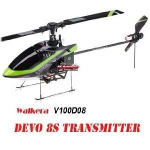 Walkera V100D08 8 Channel RC Helicopter RTF with Devo 8S 