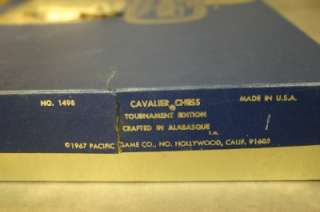 VINTAGE CAVALIER CHESS SET TOURNAMENT EDITION 1967 NO. 1498  