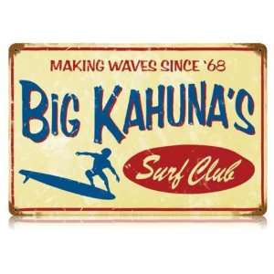  Big Kahuna Sports and Recreation Vintage Metal Sign 