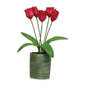   Artificial Flowers, Handcrafted, 6 in.x6 in.x12 in., Dutch Tulips