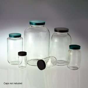 Glass Mason Jars, 16 oz (480mL) Wide Mouth Clear (no caps), cs/72 