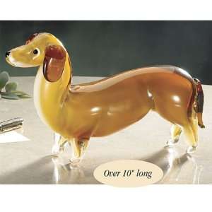  ART GLASS DACHSHUND 