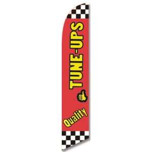 5ft x 2.5ft Tune Ups Sale Feather Banner Flag Set   INCLUDES 15FT POLE 