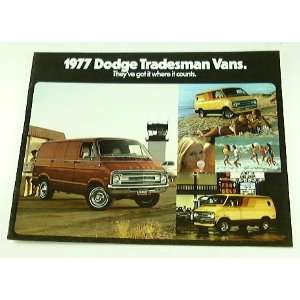  1977 77 Dodge TRADESMAN VAN BROCHURE B100 B300 B200 