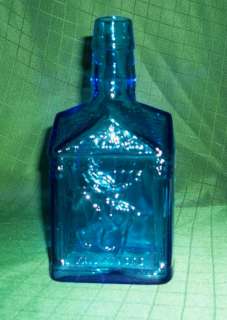 Wheaton Paul Revere 1775 Blue Glass Bottle  