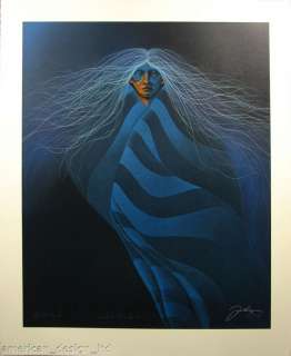 Frank Howell Lakota Blue Aura Plate Signed Fine Art Serigraph Submit 