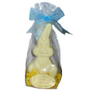 Belgian Chocolate BIG TOOTH Easter Bunny   White  Grocery 