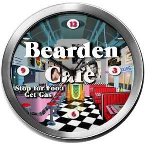  BEARDEN 14 Inch Cafe Metal Clock Quartz Movement Kitchen 