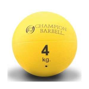  Rubberized Medicine Ball Yellow 8.8 lb (EA) Sports 