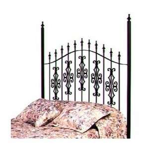 Gothic Gate Headboard Only Metal Finish Antique Bronze, Size Twin
