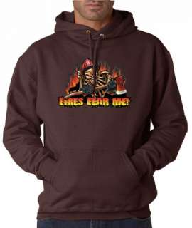 Fires Fear Me Firefighter Valor 50/50 Pullover Hoodie  