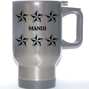  Personal Name Gift   MANDI Stainless Steel Mug (black 