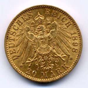 Germany 20 Mark Gold 1898  