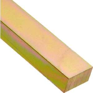 Carbon Steel 1045 Rectangular Keystock, Gold Dichromate Finish, DIN 