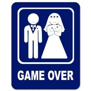  Game Over Marriage car bumper sticker window decal 5 x 4 