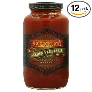Frescorti Pasta Garden Vegetable Pasta Sauce, 26 Ounce (Pack of 12 