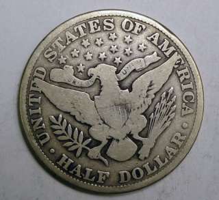 1915 BARBER HALF DOLLAR VG  