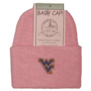 WVU Newborn Baby Hat  Pink Baby
