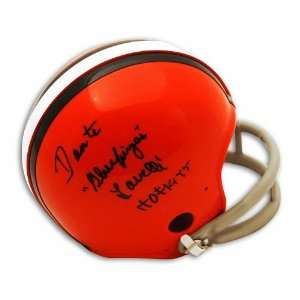 Dante Lavelli Autographed Cleveland Browns Mini Helmet inscribed HOF 