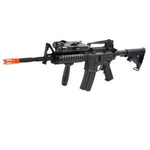  440 FPS Full Metal Airsoft M4 RIS AEG Rifle w/ Battery and 
