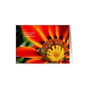    Invitation to 50th Birthday Party   Red Gazania Card Toys & Games