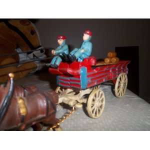  Cast Iron Budweiser 8 Clydesdale Horse Wagon Everything 